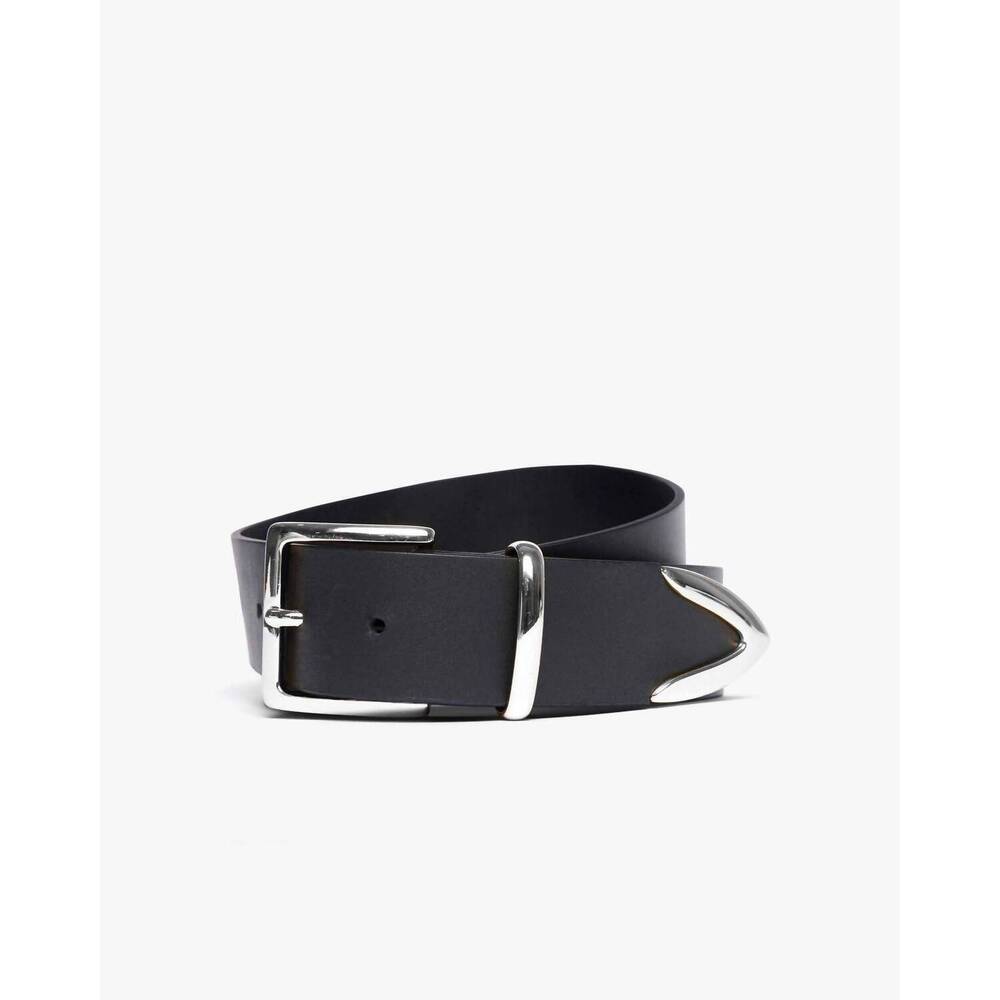 NEW FREDA SALVADOR women's randy belt in black with silver